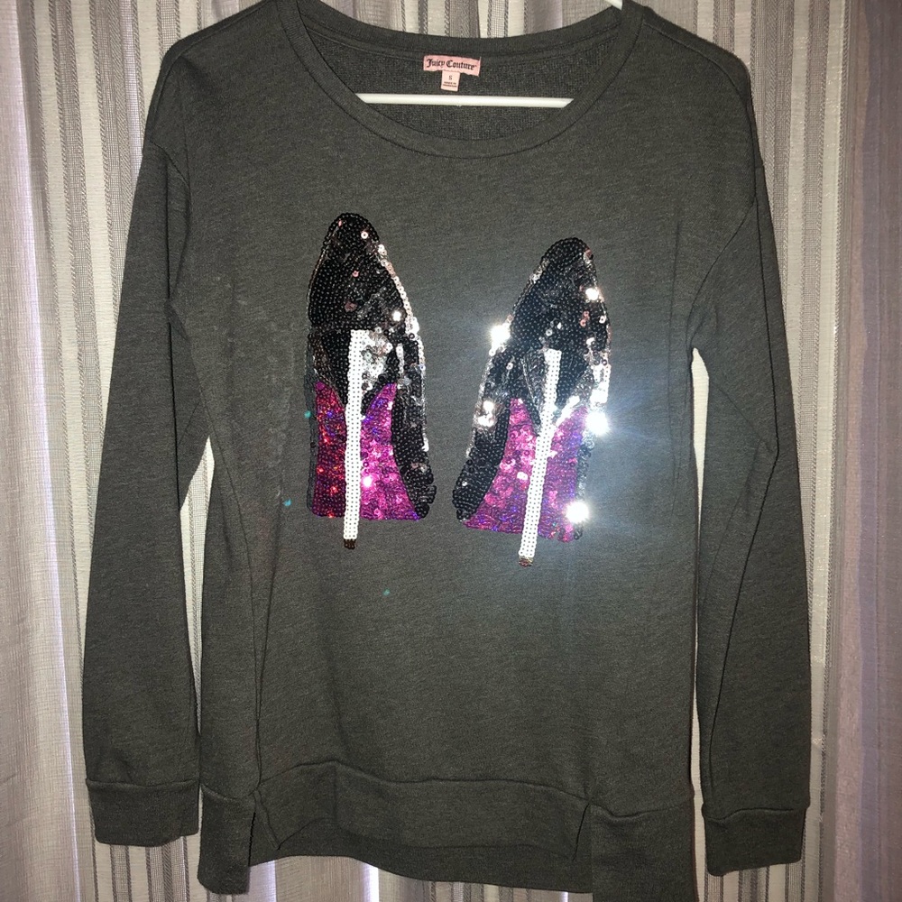 Juicy Couture High Heel Sequence Sweatshirt